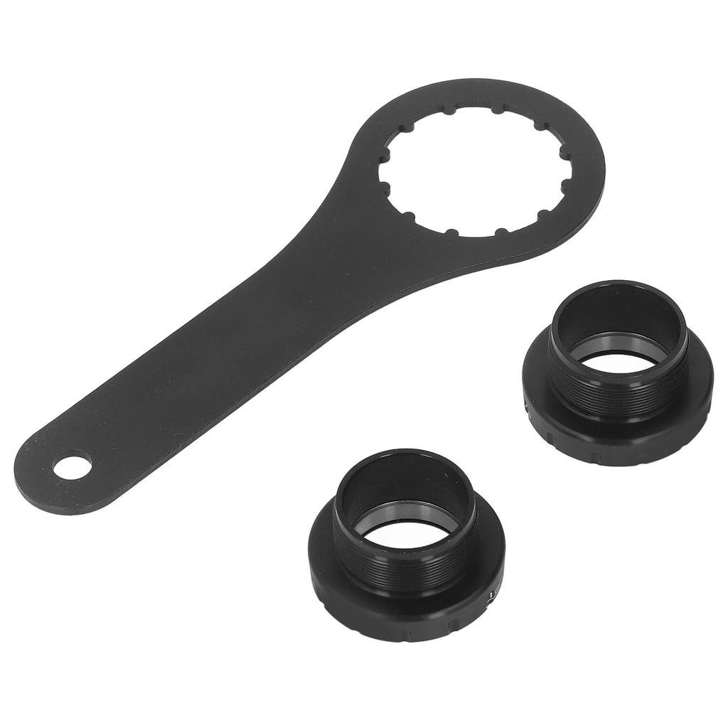 Butuc pedalier cu filet pentru bicicletă, aliaj de aluminiu, rezistență ridicată, ușor, ax central cu cheie pentru