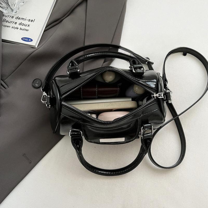 Burgunderrote Mini-Henkeltaschen für Damen Helles PU-Leder Einfarbige Schulter-Umhängetaschen 2026 Neueste Luxus-Designer-Handtasche