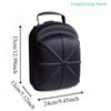 Black EVA Baseball Cap Travel Bag Storage Carrier Box Display Case - Soft Protective Carrying Bag