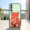 O-Octopus S-Sea Animals O-Ocean  Phone Case For Samsung  A73,72,71,53,52,51,22,91,80, Soft Black Cover
