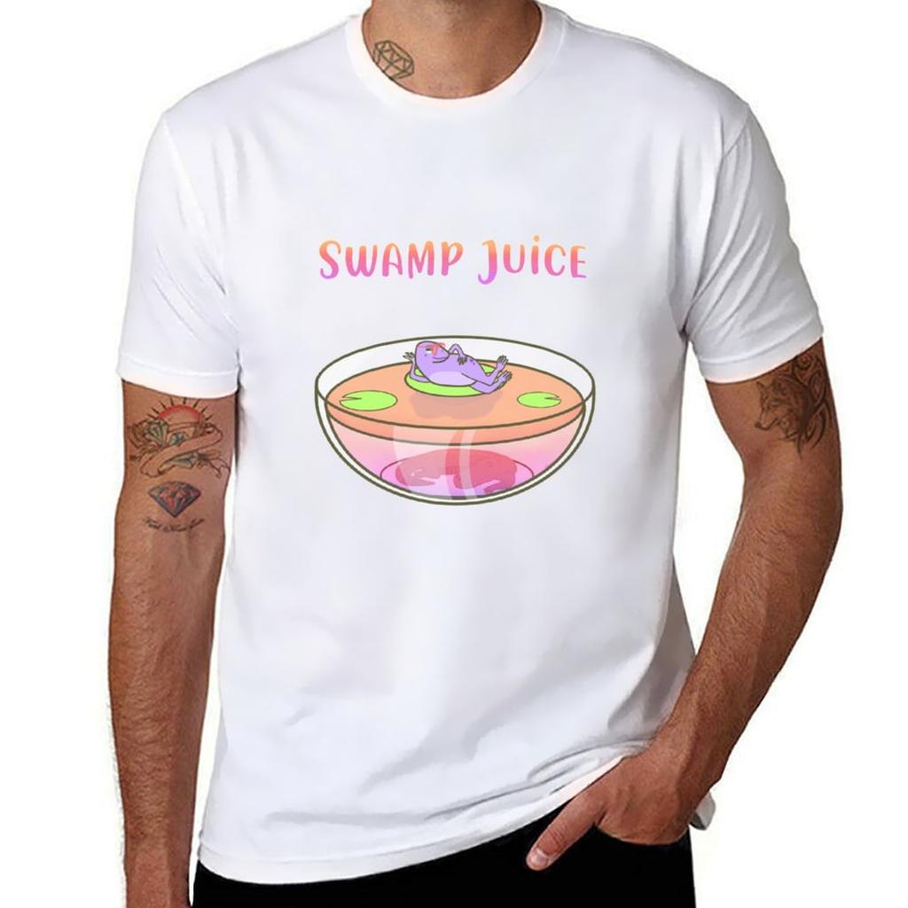 Swamp Juice T-Shirt anime t shirts oversize black cotton t-shirt plain for man package funny t shirts dark humor T-Shirt