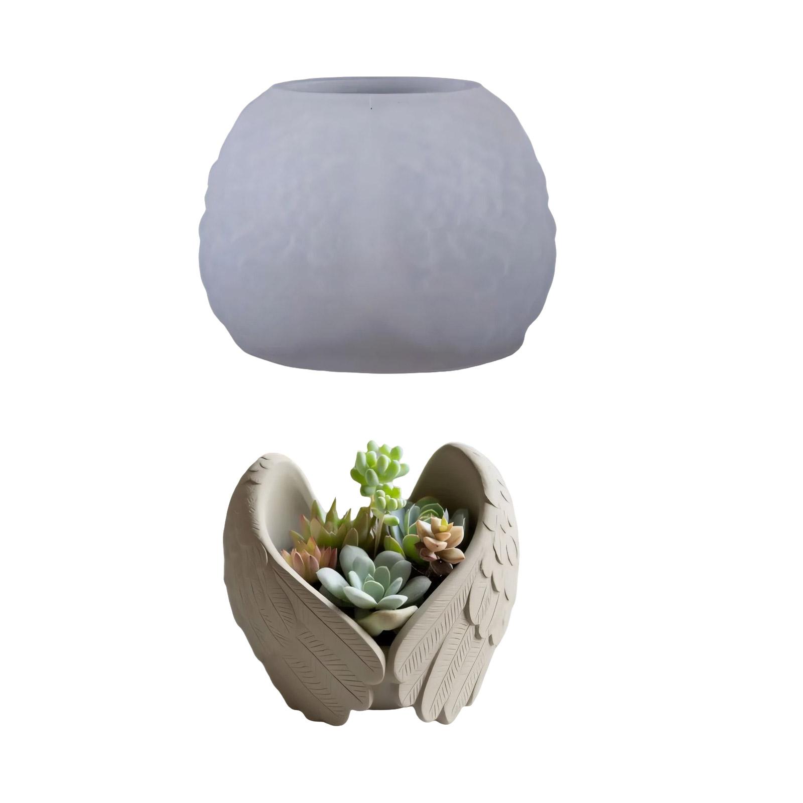 

Многоразовая силиконовая форма для рукоделия в форме крыла ангела для цементных и смоляных проектов, домашнего декора и подарков