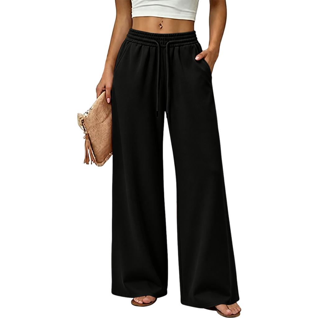 Women's Color Wide Leg Sweatpants Casual Versatile Joggers for Everyday Wear