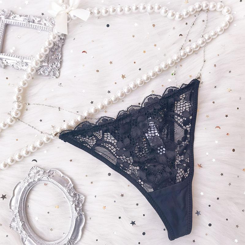 7 Style Sexy Lace Open Crotch Female Panties Perspective Mini Underwear Ladies Erotic Thongs Crotchless Briefs Women's Lingerie