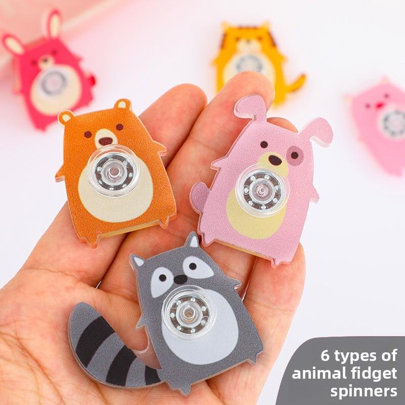 Rabbit Animal Tiger Spinner Toy With Plastic For Desk Decor Relief Stress