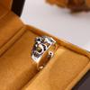 Creative Red Eyes Elephant 925 Sterling Silver Jewelry Auspicious Wishful Personality Animal Exquisite Opening Rings  R323