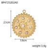 CARLIDANA DIY Baroque Zircon Heart Star Handmade Accessories Charm Stainless Steel Gold Plated Pendant Fashion Jewelry Making