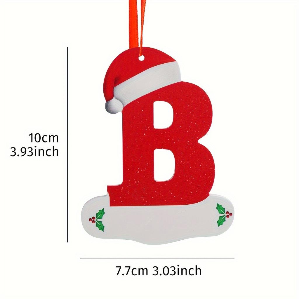 26 English Letters Christmas Decoration Pendant Christmas Tree Ornaments for Home Decor Navidad New Year 2026 Decor Accessories