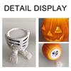 Ornament de cap de dovleac strălucitor, ornament de decor cu LED-uri horror pentru petrecere tematică