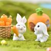 Sunmmer Rabbit Gift Figurines Fairy Garden Miniatures Resin Craft Landscape
