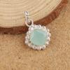 Aqua Chalcedon Ručně vyráběné šperky z drahokamů, 925 Ryzí stříbro Přívěsek Unikátní design Šperky, Pro ženy