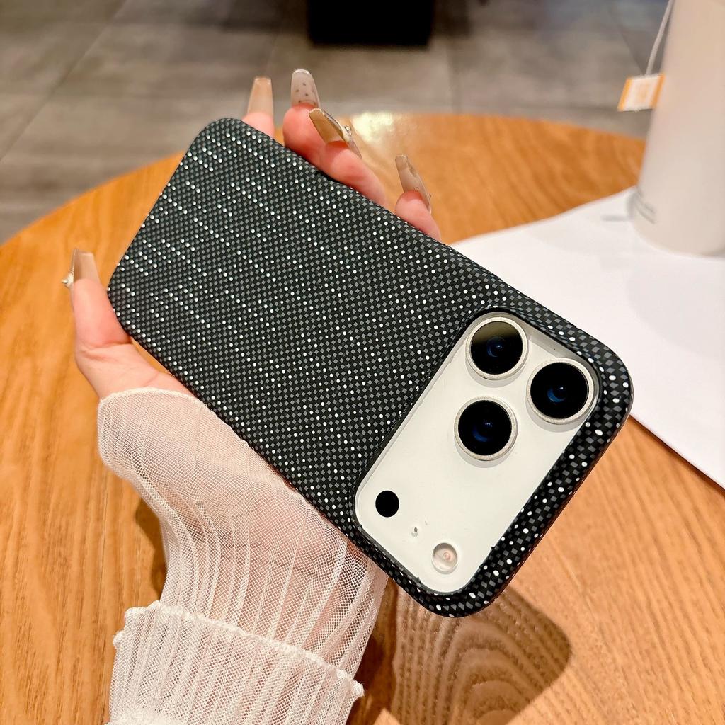 New Carbon Fiber Pattern Suitable for IPhone17promax IPhone Case Magnetically Absorbed Wireless Charging 16 Anti Fall