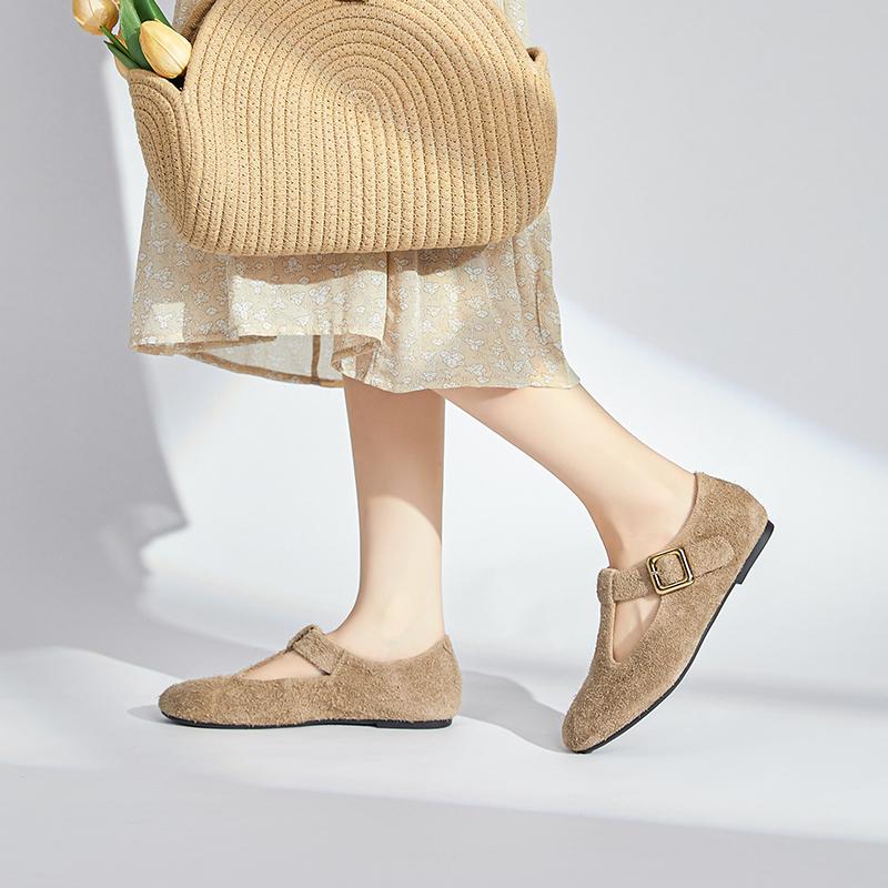 Fashion AIYUQI Women's Mary Jane Shoes Genuine Leather 2025 Autumn Shallow Mouth Non-slip Female Shoes Large Size Casual Loafers Women