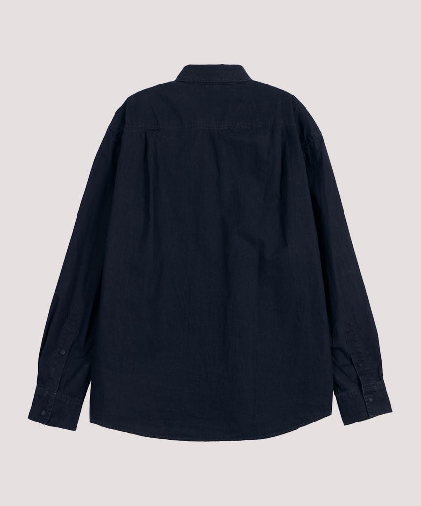 AT THE MOMENT Garment Washed Pocket Shirt Jacket_Black