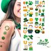 Day Patricks St Waterproof Sweatproof Tattoo Sticker Clover Body Decorate Kids