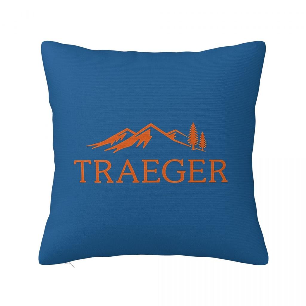 Traeger Pellet Grill Smoke BBQ Essential Square Pillowcase Cushion Cover Pillow Case Throw Pillow Cover for Home Bedroom Car