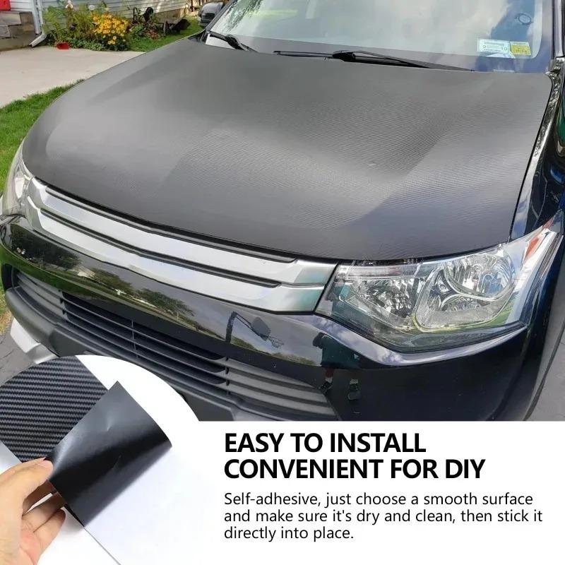 For 3D Carbon Fiber Car Stickers Door Sill Protector Bumper Tape Waterproof Protection Film Car Protector Strip Length 3/7/10M
