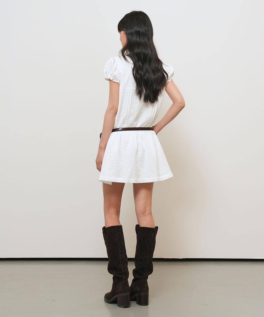 General Idea Floral Cap Sleeve Mini Dress [White] / Gf2Lop522