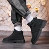 Women Men Boots Platform Unisex Motorcycle Boots Fashion Unisex Chunky Shoes Metal Decor Black Motorcycle Boots Women boots