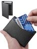 Advanced Top Layer Cowhide Anti Demagnetization Pocket Wallet with Multiple Card Slots, RFID Anti-theft Card Holder, Men's and Women's Real Pickup Bag