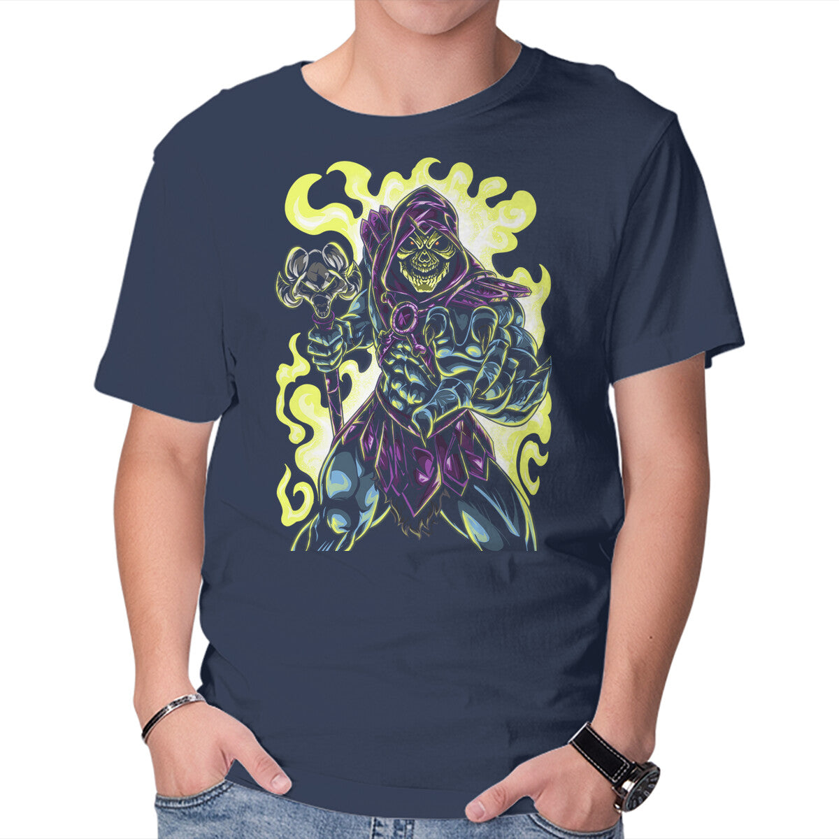 Unisex Crew Neck T-Shirt Evil Of The Greyskull Graphic Short Sleeve Casual Tee XXXXL