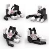 60Pcs/set Cat Figires Model Animal Series Building Blocks DIY Assembly Model Education Toys For kids Desktop Ornaments