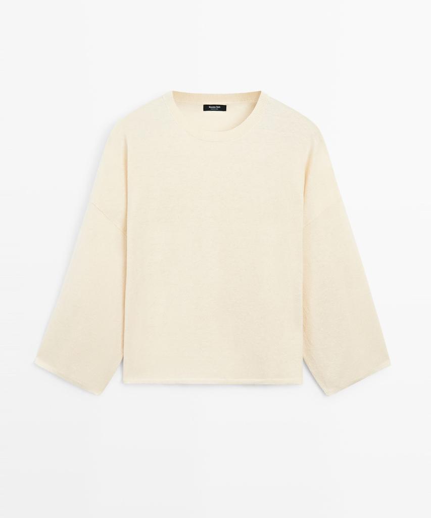Masimodutti Wool Blend Round Neck Sweater