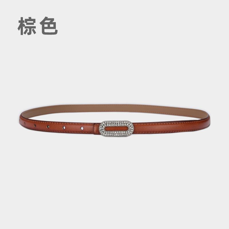

Четыре сезона в наличии новый ремень из натуральной кожи Water Diamond для женщин, женский ремень из натуральной кожи с изысканным декором, универсальный, для платья, джинсы 105cm