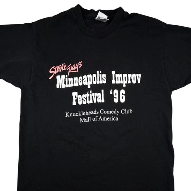 Vintage Minneapolis Improv Festival T Shirt Mens Size Medium 90s Made In USA S