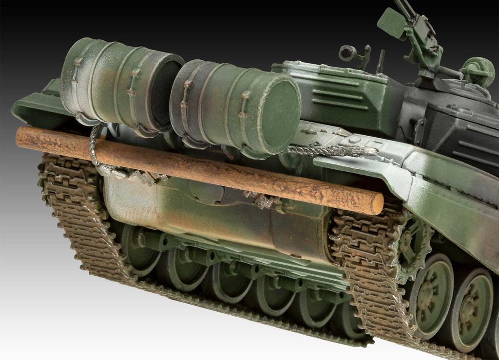Уровень немецкого языка (Revell) 1/72 Советский Т-72 М1 Пластиковая модель 03357 танк (военный автомобиль)