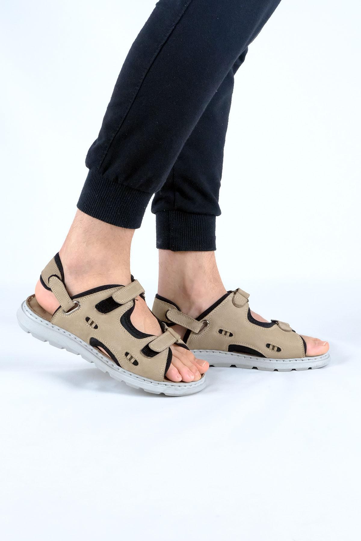 

Мужские сандалии из нубука из натуральной кожи 40