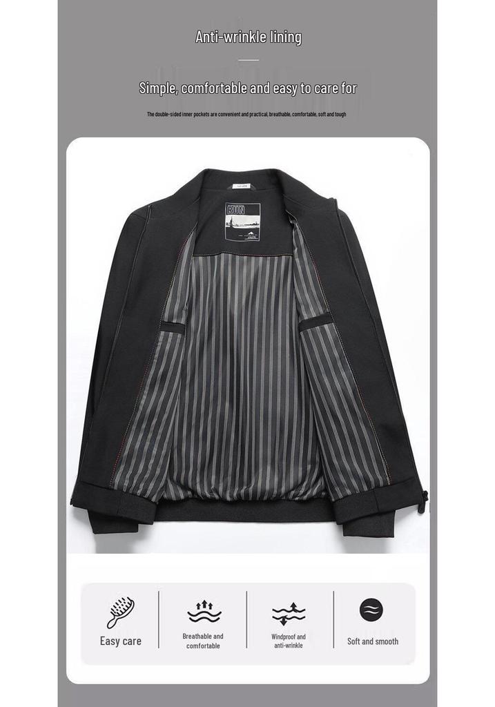 Men's Stand Collar Jacket - 2026 Spring & Autumn Fashion Collection
