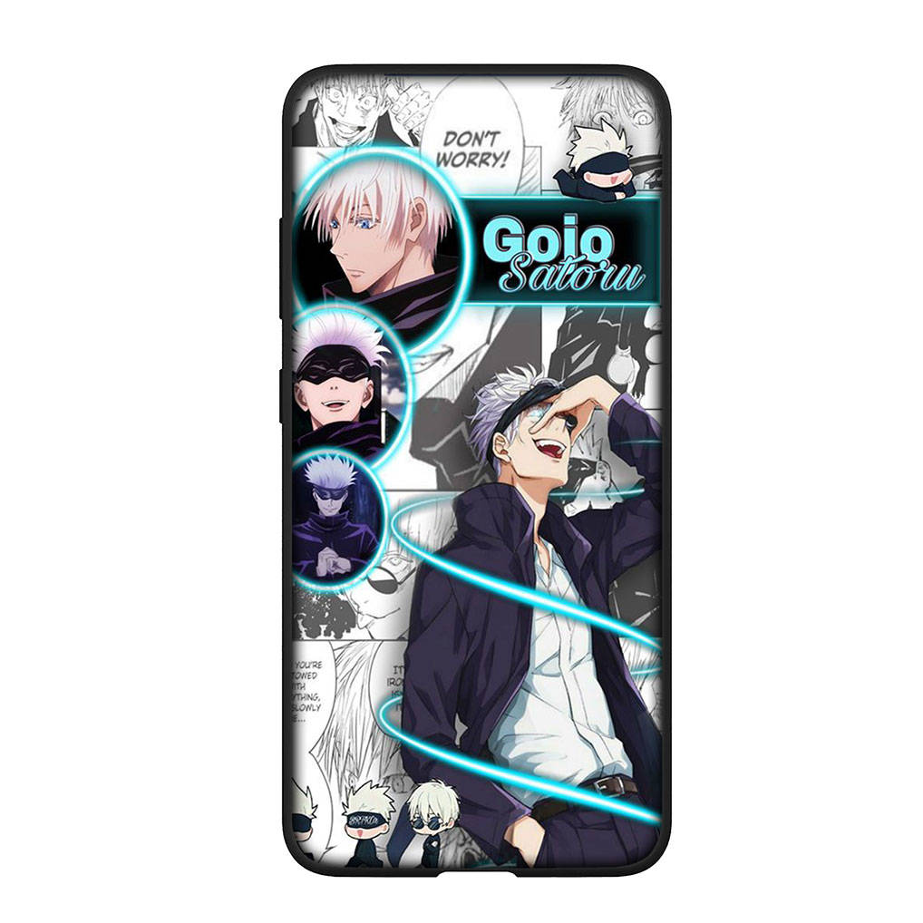 for Samsung Galaxy S24 S23 iPhone 16 15 14 Xiaomi Redmi Note 13 12 11 10 Plus 9 Pro Max X XR Phone Case Comics Jujutsu Kaisen Gojo Satoru OPPO Huawei