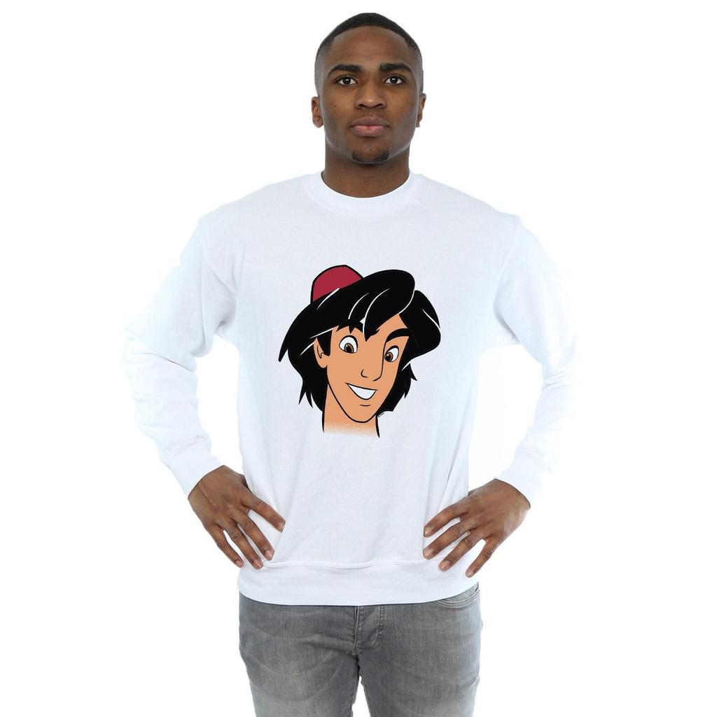 Disney Mens Aladdin Headshot Sweatshirt