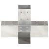 X Shape Post Connector Galvanized Metal 71 X 71 Mm