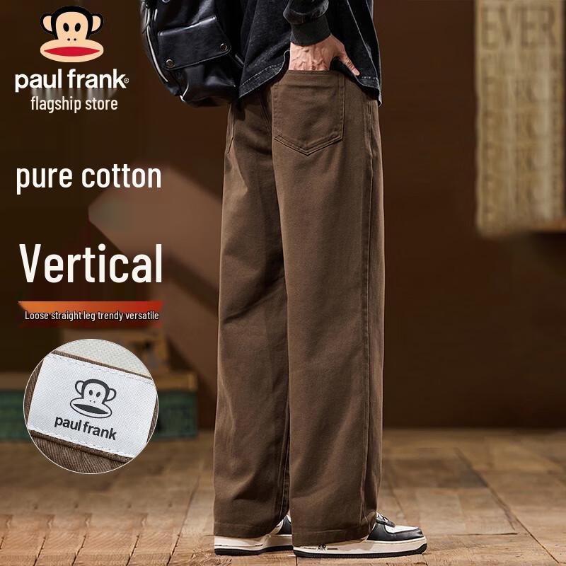 

Paul Frank Men s American Straight-Leg Pure Cotton Loose Casual Pants 32