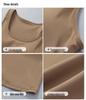 Women's Breathable Push-Up Shaping Sports Vest with Integrated Cups - Elastic Yoga Fitness Top