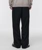 Musinsa Standard One-Pleat Wide Elastic Waist Slacks [Black]