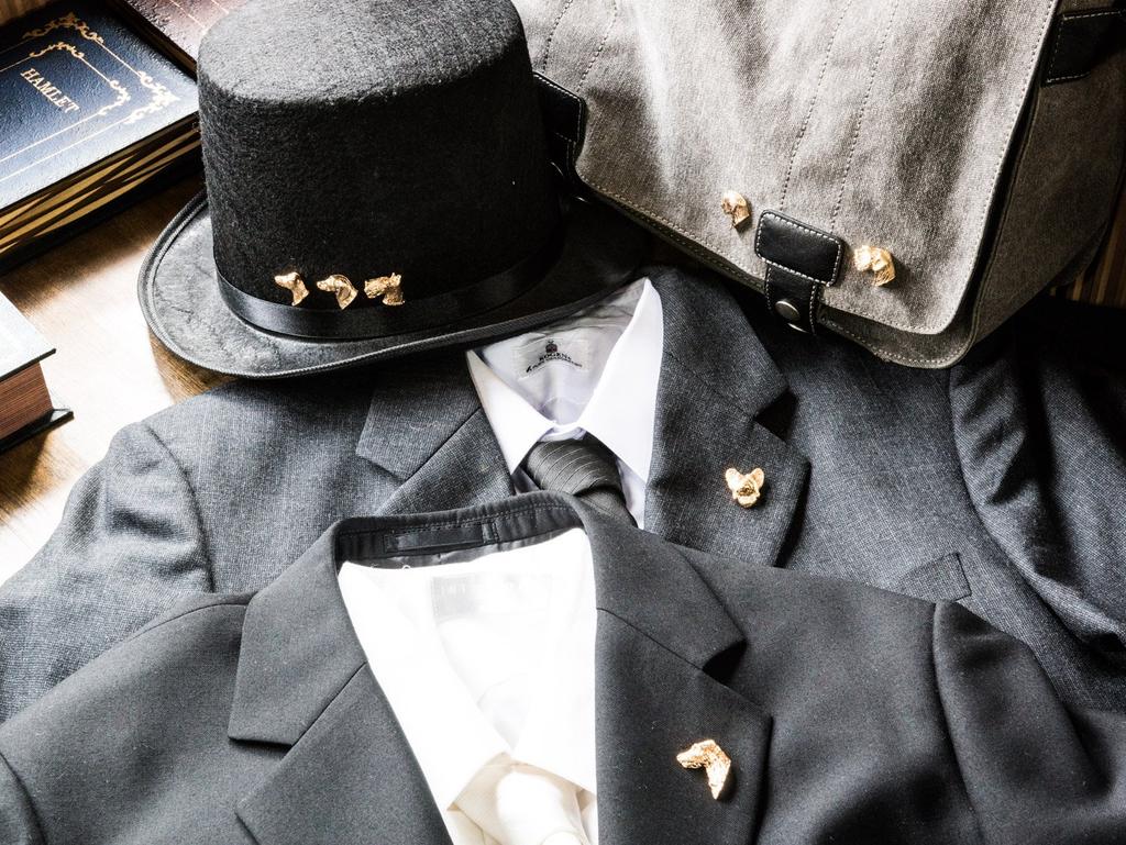 Collie Wyprodukowano w Anglii Pozłacany 22-karatowym złotem Kolekcja Pinów Artystycznych Psów (Szorstki)