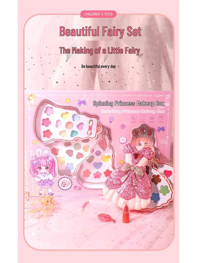 New Children's Princess Washable Makeup Set - Eyeshadow Toy Box Birthday Gift
