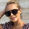 1pc Fashion Double Beam Pilot Sunglasses Women Men Vintage Trendy Square Sunshade Glasses Female Travel Street Photography Props
