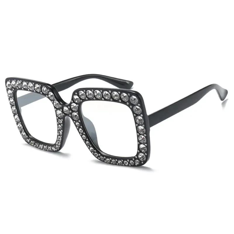 Comfortable Durable High Quality Stylish High End Designer Style Retro Oversized Square Shaped Female Sun Glasses
