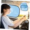 Vaguelly 2pcs Kids Car Sun Shade Cartoon Design Sun Shade Cut