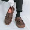New Men Business Loafers American One-foot Casual Comfortable and Fashionable Brand Leather Shoes Size 38-44 Men Shoes