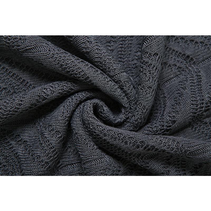 Herbst und Winter Damen Sexy Perspektive Slim-Fit High-Neck Langarm Volltonfarbe Langer Rock Temperament Kleid