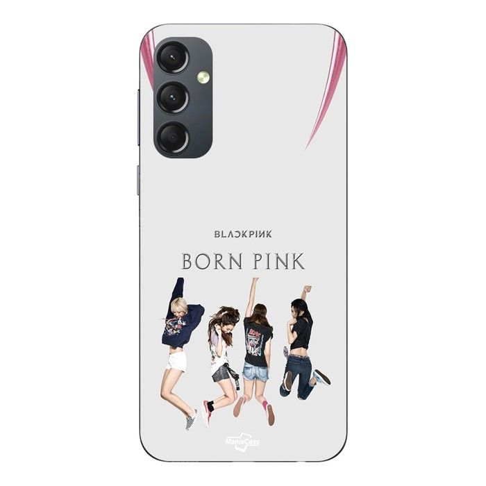 Coque de téléphone - MANIACASE - Samsung Galaxy A34 - Silicone - Noir - Kpop