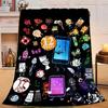 1PC Colorful Dream Island Collage Flannel Blanket Gift, Suitable for Both Men And Women, Soft Ideal for Beds And Sofa, Birthday Or Christmas Gift