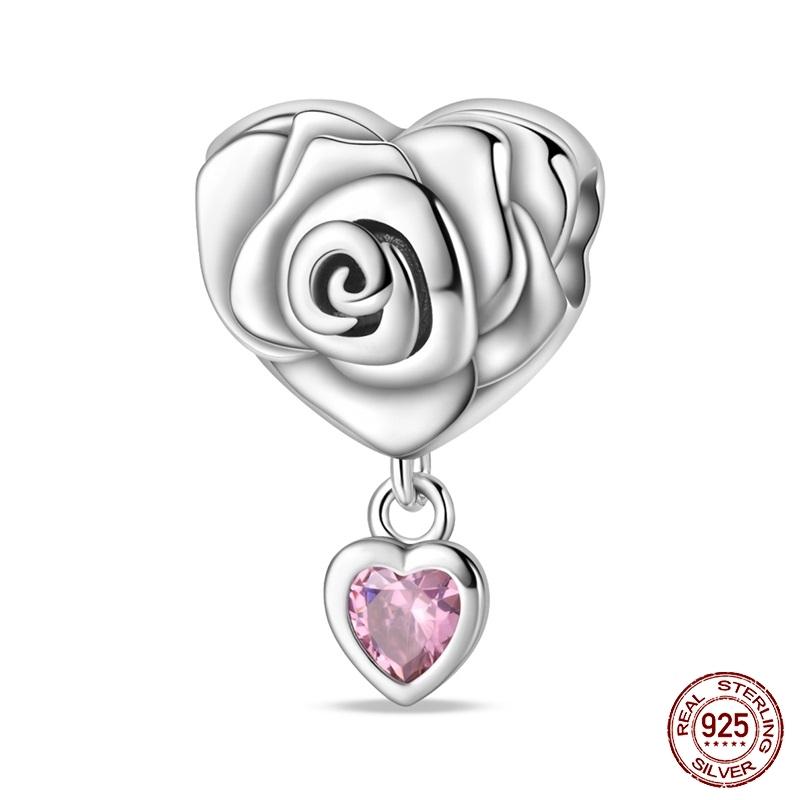 New Black/Red/Blue/Green/Purple Heart Series For Original Bracelet Bead Charm 3Mm Diy Necklace Pendant Accessories