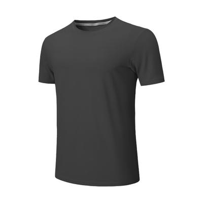 Summer Men Top Ice Silk Quick-drying Short Sleeves O Neck Loose Solid Color Thin Elastic Casual Pullover Daily Sport T-shirt