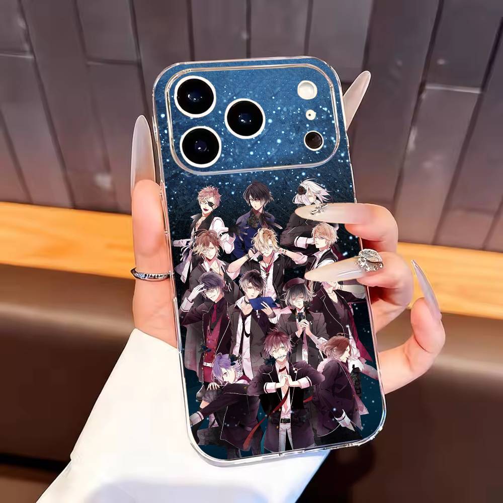 Diabolik Lovers Phone Case For iPhone17,16,15,14,13,12,11 Plus,Pro Max Soft Transparent Cover
